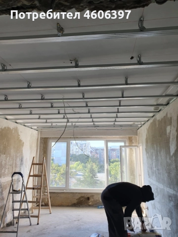 Монтаж на гипсокартон,шпакловка,боядисване с латекс и др., снимка 2 - Ремонти на апартаменти - 51855741