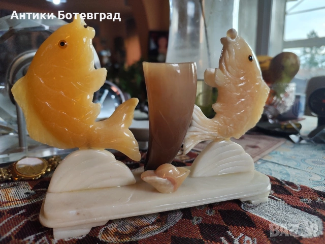 Красива статуетка моливник или друго , снимка 3 - Антикварни и старинни предмети - 53455721