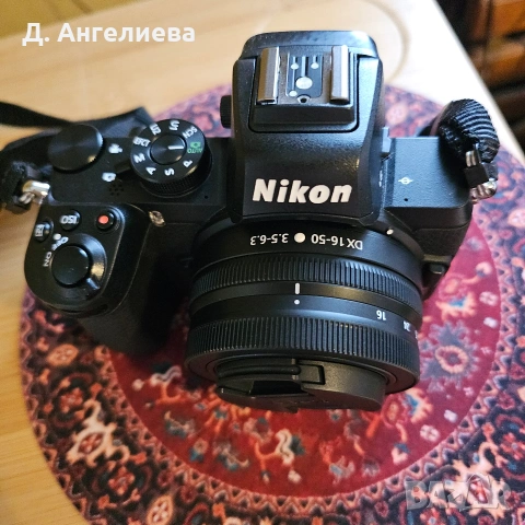 фотоапарат Nikon Z50 + обектив 16-50mm, f3.5-6.3 , снимка 4 - Фотоапарати - 53106575