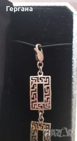 Сребърна гривна, снимка 6 - Гривни - 51320122