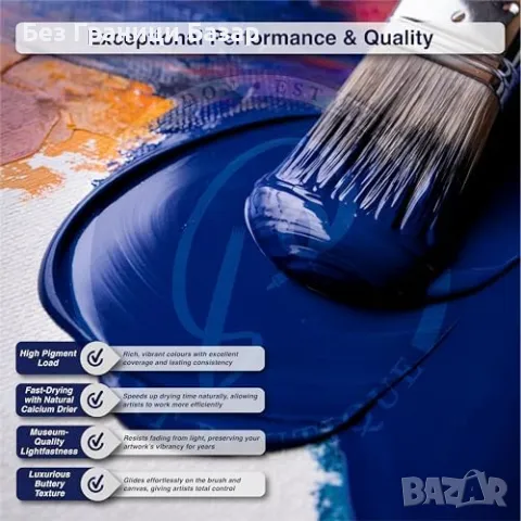 Нов Комплект маслени бои 9 цвята – Висок пигмент, Бързосъхнещи Дълготрайни, снимка 4 - Други - 49377799