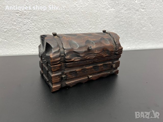 Дървена кутийка / кутия / ковчеже за бижута. №4832, снимка 1 - Антикварни и старинни предмети - 43478958