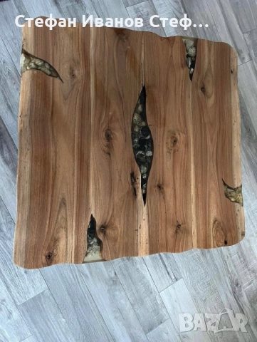 Холна маса от орех със смола, снимка 5 - Маси - 51514861