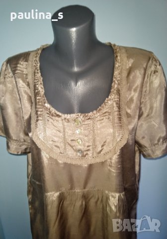 Два различни броя / Туника от пясъчна коприна, цвят нюд "Fransa" и "Vero Moda" / голям размер , снимка 4 - Туники - 28487778