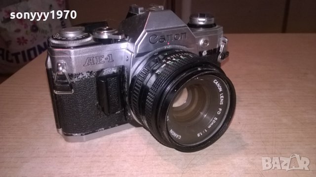 canon ae-1 made in japan-ретро фото-внос франция, снимка 3 - Фотоапарати - 26236497
