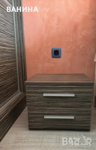 СКРИН, 2БР.НОЩНИ ШКАФЧЕТА И ОГЛЕДАЛО, снимка 5 - Спални и легла - 39570400