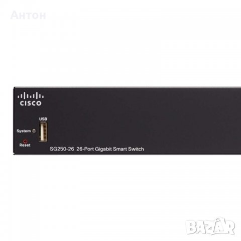 CISCO SG 250-26 26-Port Gigabit Smart Switch, снимка 2 - Суичове - 38406800