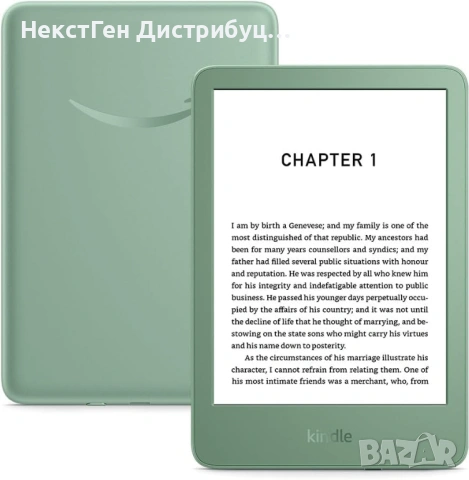 Amazon Kindle 16GB 2024 Matcha No Ads | Нов | 24м Гаранция