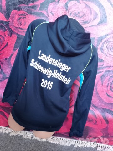 Ново Тъмно синьо спортно горнище с качулка Ръст до 152 , снимка 2 - Детски анцузи и суичери - 37921383