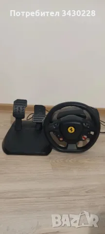 Волан с педали Thrustmaster T80 Racing Wheel, Ferrari 488 GTB Edition, /PS4/PC, Черен, снимка 5 - Аксесоари - 48639608