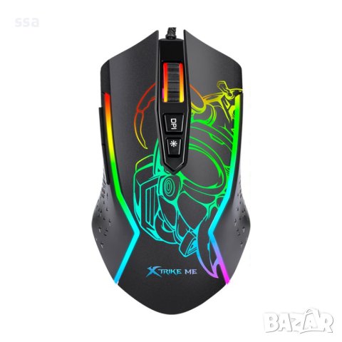 Xtrike ME геймърска мишка Gaming Mouse GM-327 - 8000dpi, RGB, programmable
