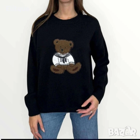 пуловер с мече , снимка 2 - Блузи с дълъг ръкав и пуловери - 52853822