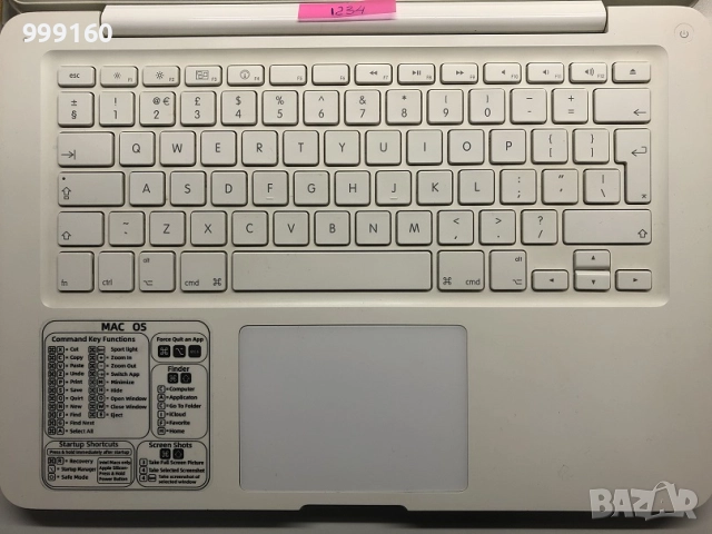 Лаптоп APPLE MacBook A1342 в много добро състояние, SSD, има Windows7, снимка 5 - Лаптопи за работа - 52360260