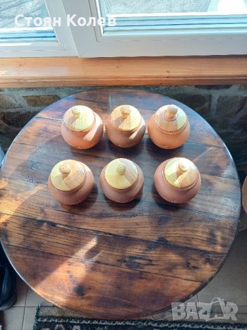 малки глинени гърнета. , снимка 4 - Форми - 43803616