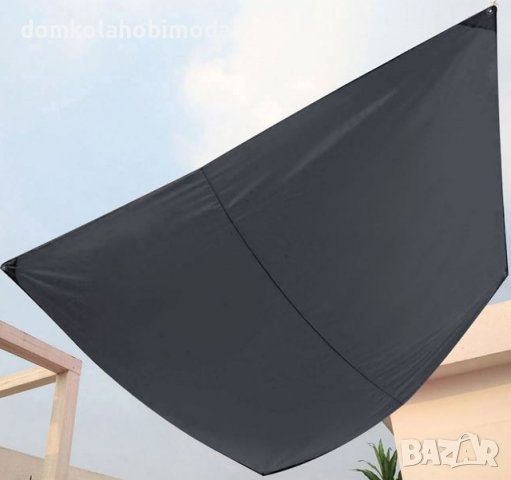 Квадратен сенник. 3,2х3,2м/въжета 4х2м, снимка 2 - Градински мебели, декорация  - 39688512