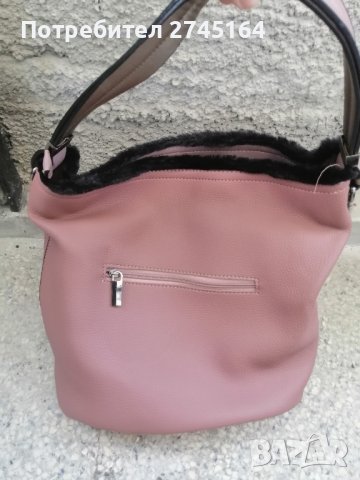 Нова чанта с пухче , снимка 7 - Чанти - 42976681