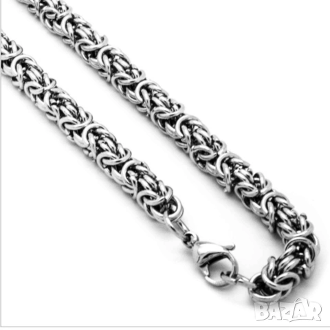 стоманен ланец   , снимка 2 - Колиета, медальони, синджири - 53353079