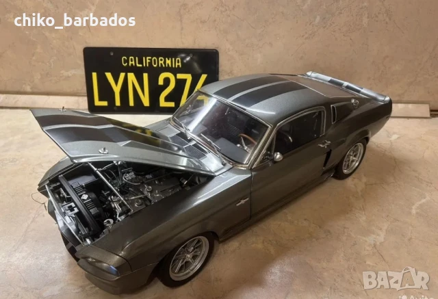 Продавам Ford Mustang Eleanor Мащаб 1:8, снимка 1