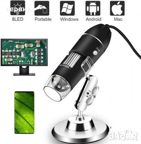 USB микроскоп с до 1600 пъти увеличение., снимка 2 - Други инструменти - 32572509