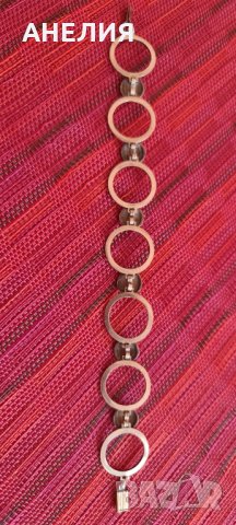 Сребърна старинна гривна , снимка 2 - Антикварни и старинни предмети - 33401405