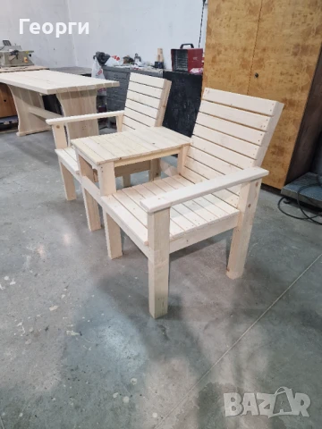 Пейка с масичка , снимка 3 - Градински мебели, декорация  - 50482560