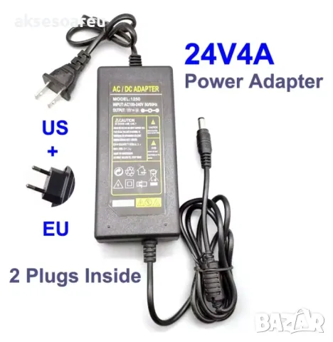 Захранване за усилвател 2 по 100 W Клас D 24 V 4 A мощност AC DC Adapter преобразувател трансформато, снимка 13 - Ресийвъри, усилватели, смесителни пултове - 47850632