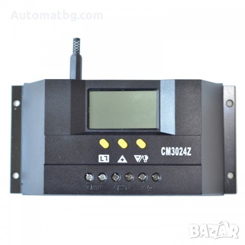 Контролер Automat, Управление на зареждане за акумулаторни батерии от соларен панел, 12V, 24V, 30A, снимка 1 - Соларни лампи - 32866469