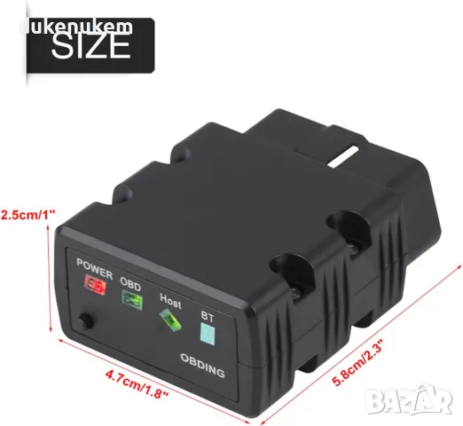 НОВ! Bluetooth OBD-II Скенер за диагностика на автомобили, снимка 6 - Аксесоари и консумативи - 48278888