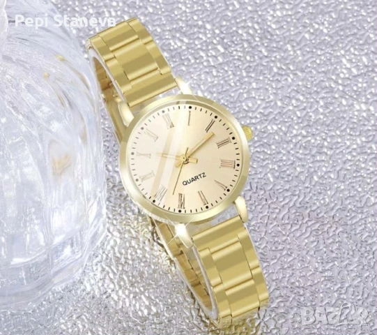 Стилен часовник + подарък гривна , снимка 2 - Дамски - 53335925