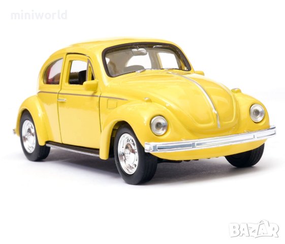 Volkswagen Beetle - мащаб 1:36 на Welly моделът е нов в кутия VW, снимка 3 - Колекции - 43477725