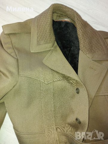 Зимно мъжко палто с подплата от агнешка кожа, снимка 7 - Палта - 37370202