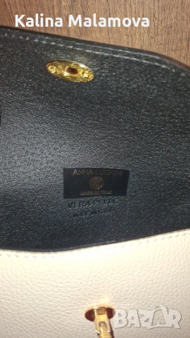 Оригинална кожена чанта Anna Luchini, снимка 2 - Чанти - 53515634
