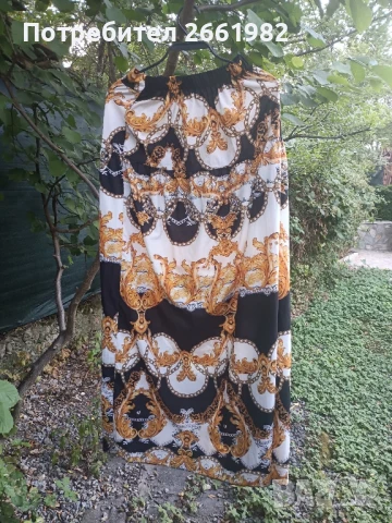 Разкошна дълга пола с висока талия и ластик на кръста 