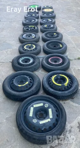 1бр - 16 цола резервна гума патерица 5х112 Фолцваген 5x112 VW, снимка 1