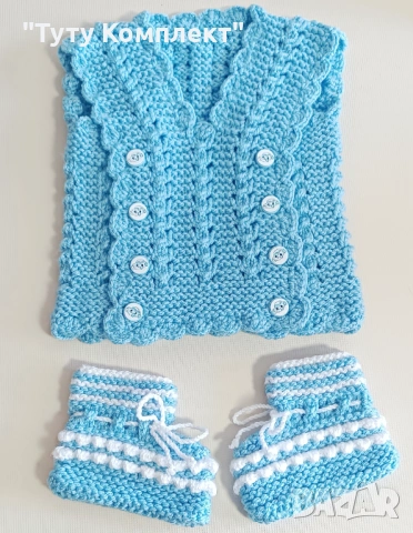 Продавам ръчно плетени елечета и терлици 