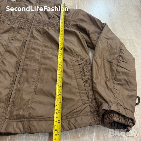 Дамско яке Columbia Interchange Omni-Shield с цип, кафяво, размер M, снимка 3 - Якета - 53477492