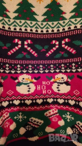 Коледен пуловер дамски, снимка 2 - Блузи с дълъг ръкав и пуловери - 48494279