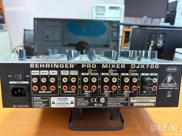 Behringer DjX 700 PRO MIXER, снимка 7 - Ресийвъри, усилватели, смесителни пултове - 52109422