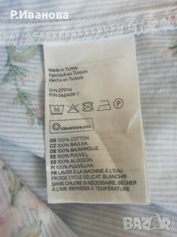 Нежна лятна блузка памук, снимка 4 - Тениски - 50745454