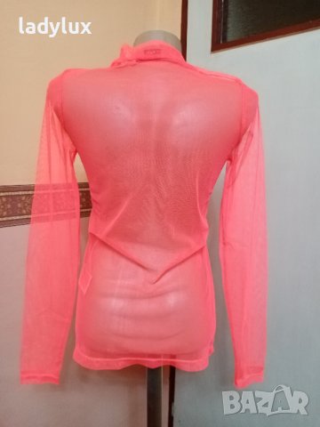 LMTD, Оригинална Тюлена Прозрачна Блуза, Размер S/М. Код 2090, снимка 4 - Блузи с дълъг ръкав и пуловери - 43296736