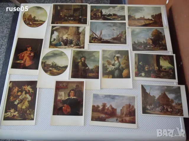 Картички "DAVID TENIERS LE JELINE" комплект, снимка 4 - Колекции - 48175179