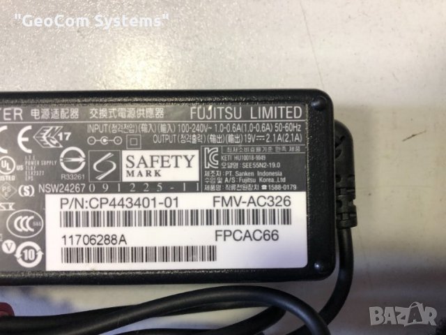 Fujitsu CP443401-01 оригинално зарядно (19V,2,1A,40W), снимка 4 - Кабели и адаптери - 32933070