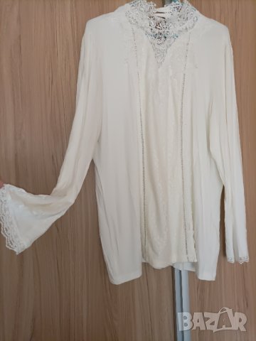 Стилна блуза/поло трико с дантела , снимка 3 - Блузи с дълъг ръкав и пуловери - 43697766
