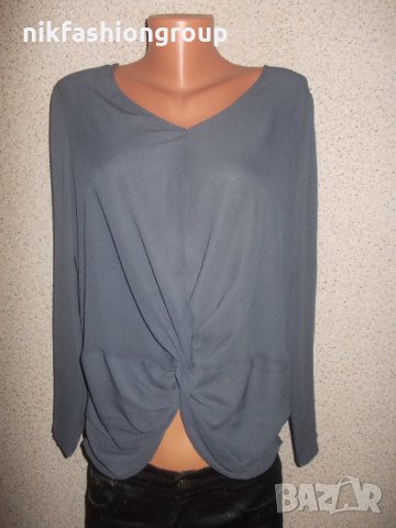 Интересна блуза, L размер, снимка 1 - Блузи с дълъг ръкав и пуловери - 26975015