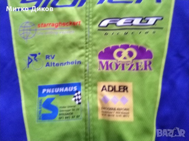 Колездачна тениска маркова на Текси отбор Сигнер силиконов грип дълги ръкави размер М, снимка 2 - Велосипеди - 35466394