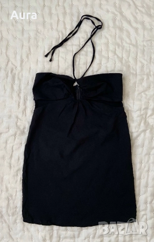 Black mini dress Pull & bear, снимка 2 - Рокли - 51750655