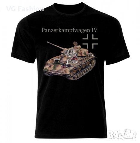 Мъжка Тениска Танк PzKpfw 4 Tank Panzer Armure WW2 Army War Wehrmacht, снимка 1 - Тениски - 28312223