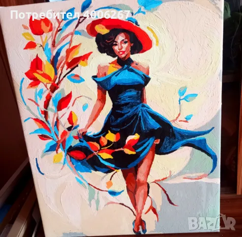 Картина по номера 40/50 нарисувана 