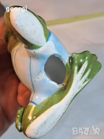 порцеланова фигура на Жаба йога 29/5, снимка 6 - Колекции - 52510329