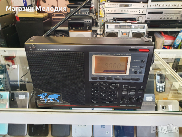 Радио Edutec ATS 818 В отлично техническо и визуално състояние., снимка 2 - Радиокасетофони, транзистори - 44891031